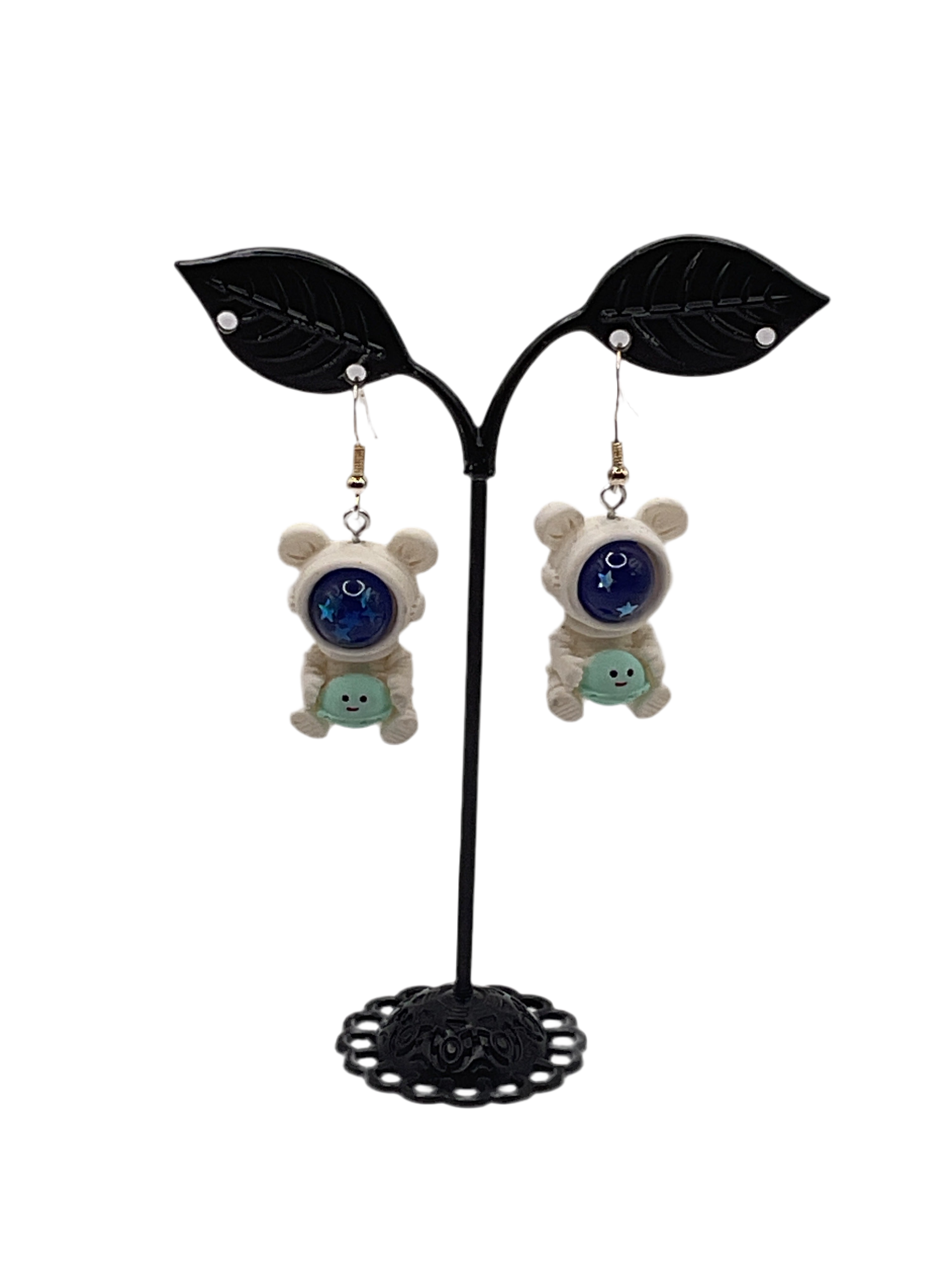 Bear astronaut earrings Main image