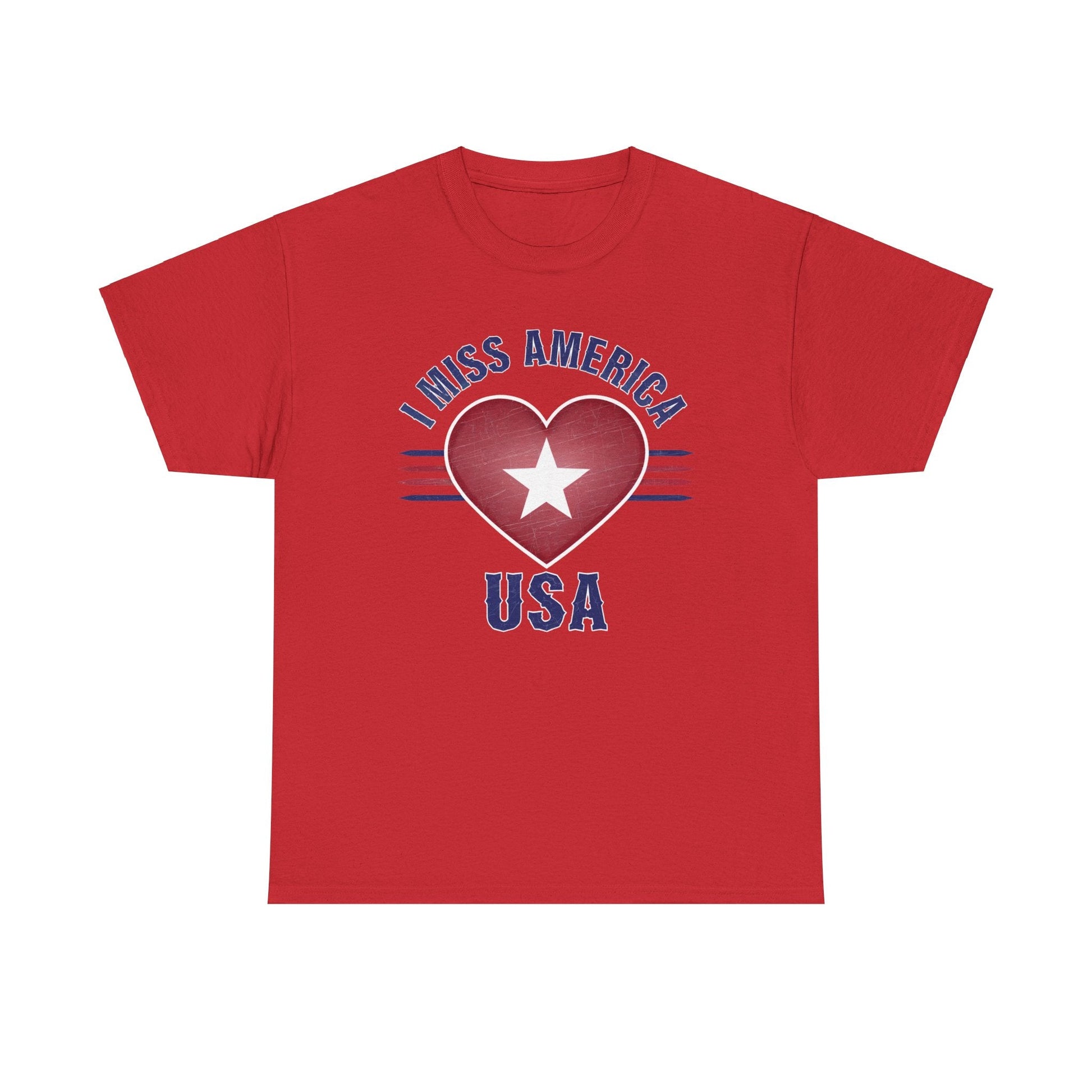 "I Miss America" Heart Unisex Heavy Cotton Tee