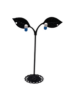 Blue and White Pill earrings