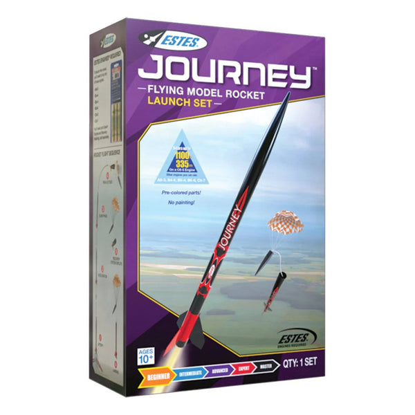 ESTES Journey™ Launch Set Rocket-Building Kit, Beginner Flying-Rocket-Model Kit for Ages 10+