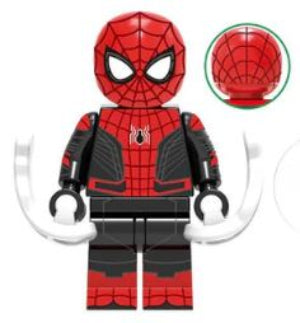 Spider-Man Custom Minifig in Red and Black Suit Main image