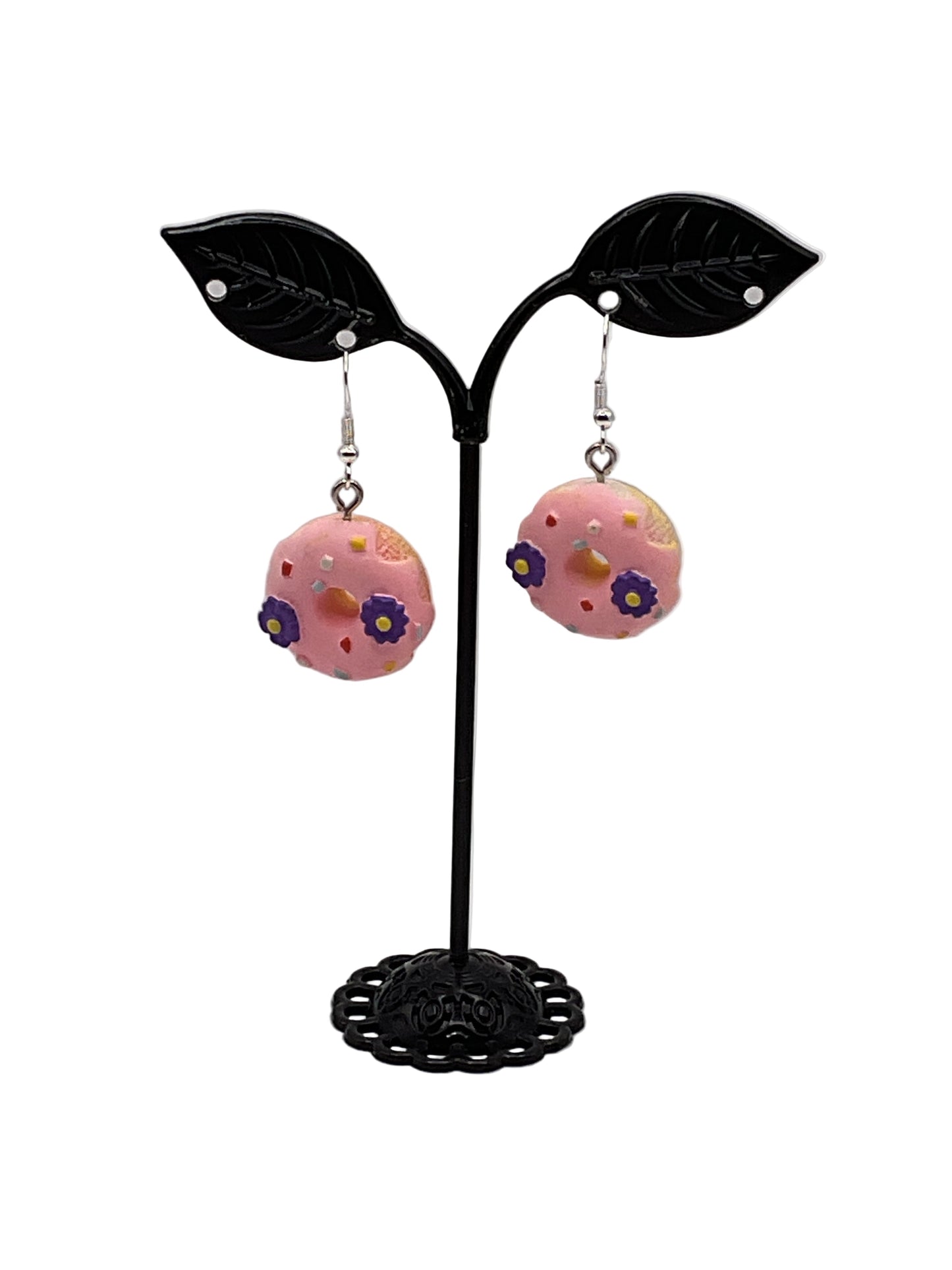 Frosted Donut Earrings