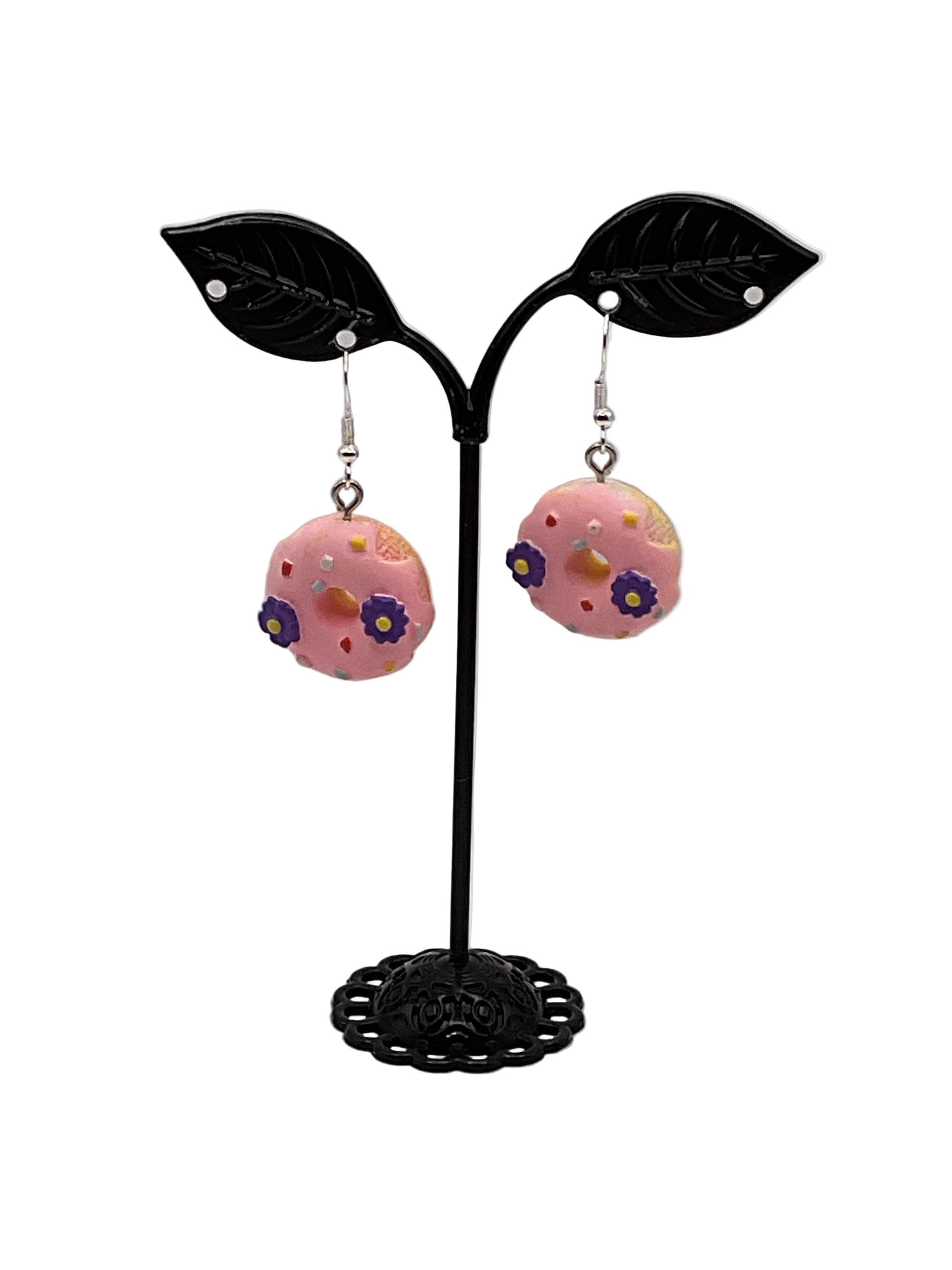 Frosted Donut Earrings