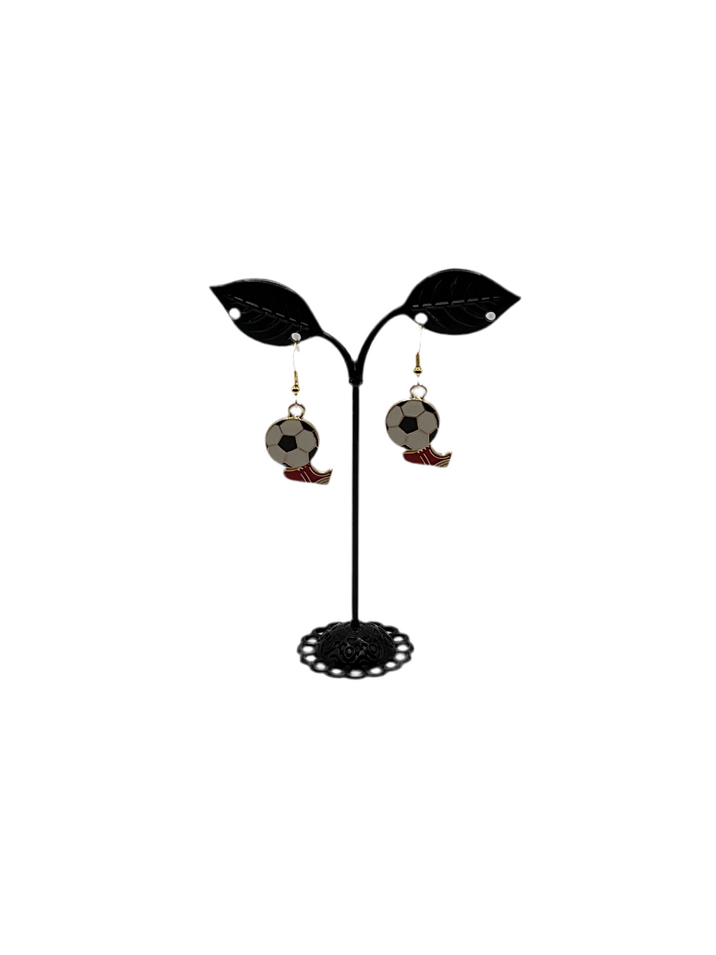 Soccer earrings
