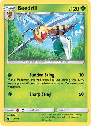 Beedrill 003/111 - SM  Crimson Invasion Main image