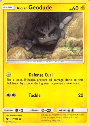 Alolan Geodude 032/111 - SM Crimson Invasion Main image