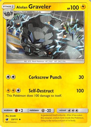 Alolan Graveler 033/111 - SM  Crimson Invasion Main image