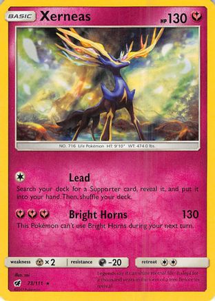 Xerneas 073/111 - SM  Crimson Invasion Holofoil Main image