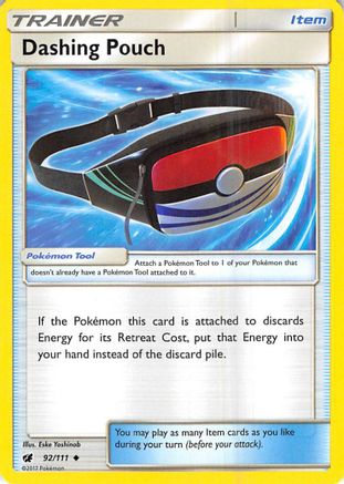 Dashing Pouch 092/111 - SM  Crimson Invasion Reverse Holofoil