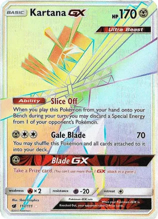 Pokemon: Kartana GX Secret Crimson Invasion 117/111 - Near Mint Main image