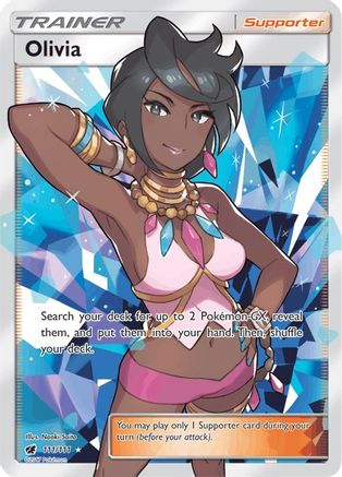Olivia (Full Art) 111/111 - SM  Crimson Invasion Holofoil