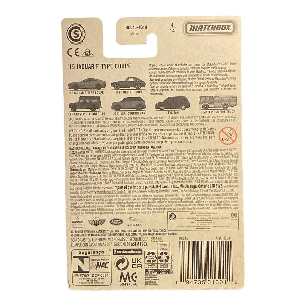 Matchbox '15 Jaguar F-Type Coupe - Matchbox Global Series 4/14
