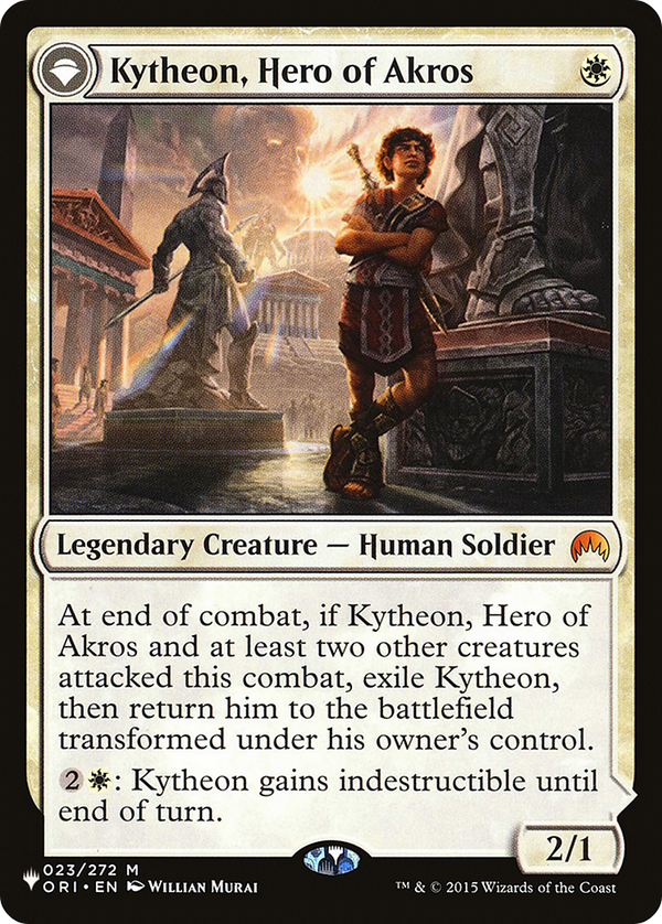Kytheon, Hero of Akros // Gideon, Battle-Forged (LIST-ORI-23) - The List: (originpwdfc)