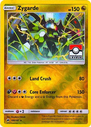 Zygarde (Pokemon League) 100/147 - League & Championship Cards Reverse Holofoil Main image