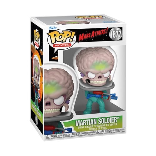 Funko Pop! Movies - Mars Attacks Vinyl Figure - Select Figure(s) #1877 Martian Soldier