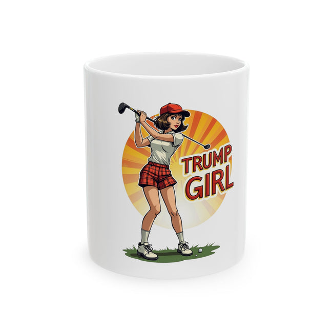 Trump Girl Women's Golf Ceramic Mug - Hover Image