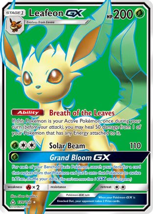 Leafeon GX (Full Art) 139/156 - SM Ultra Prism Holofoil