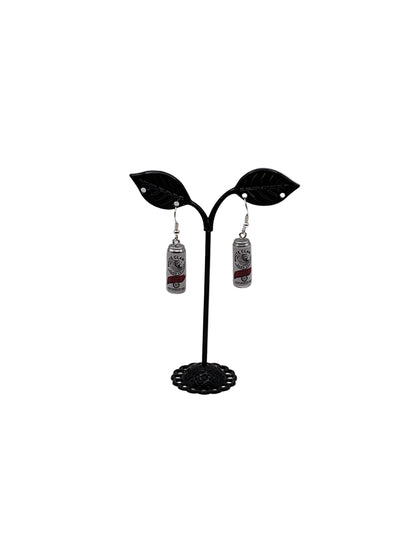 Black Cherry White Claw Earrings