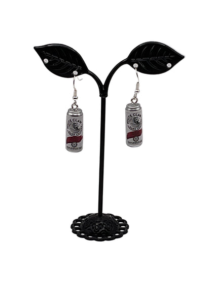 Black Cherry White Claw Earrings