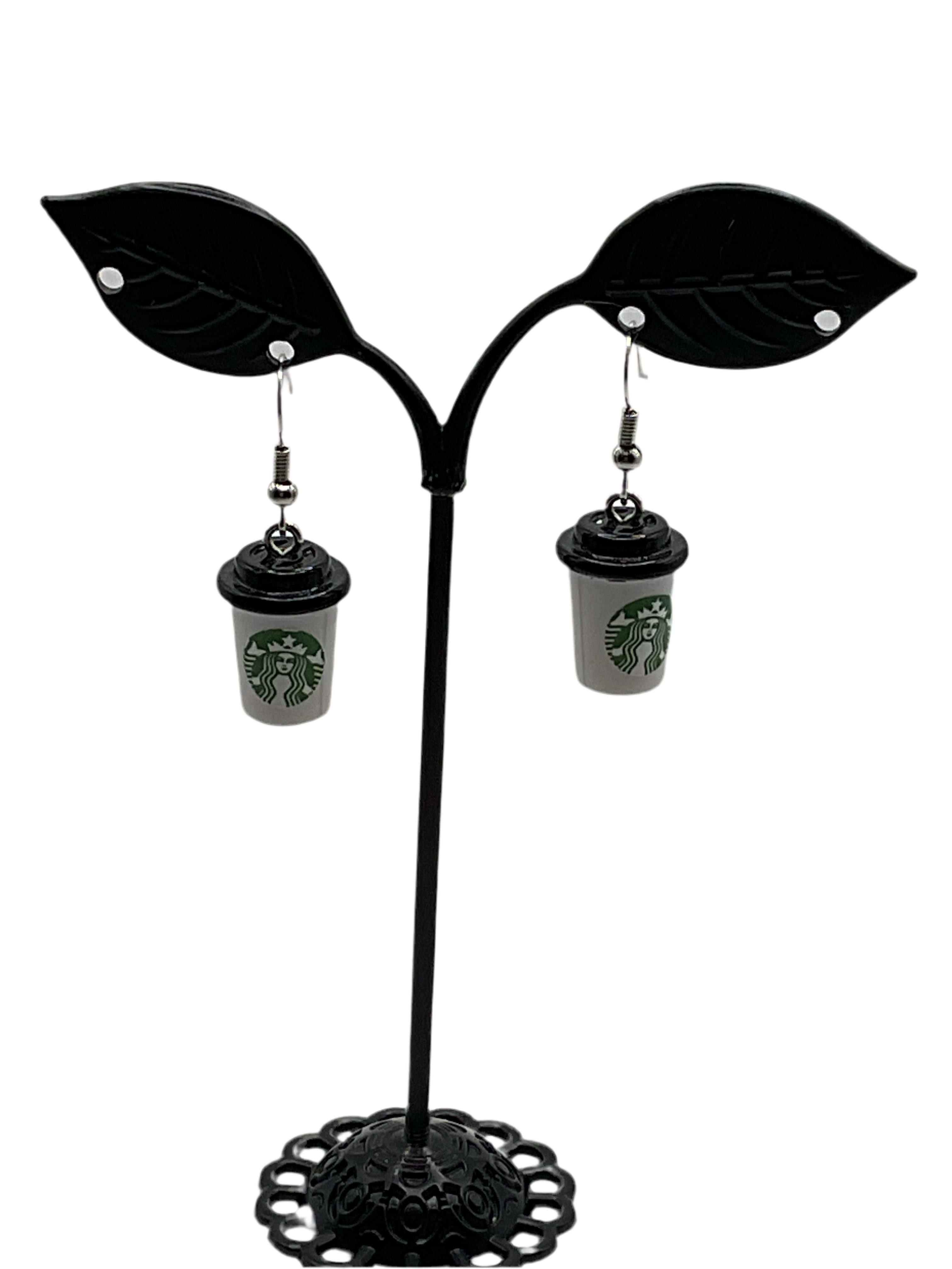 Star bucks coffee earrings