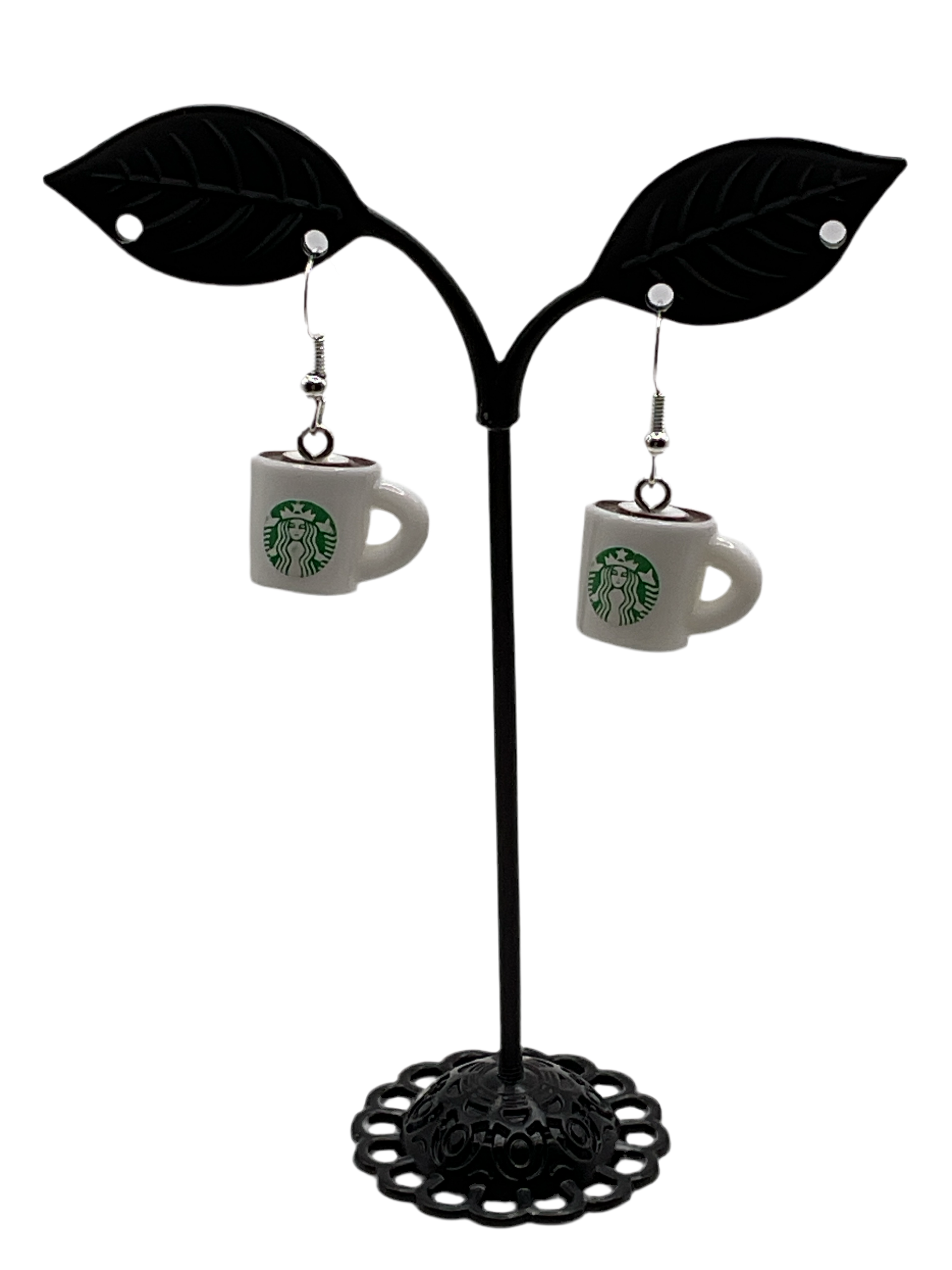 Starbuck's coffee cup earrings