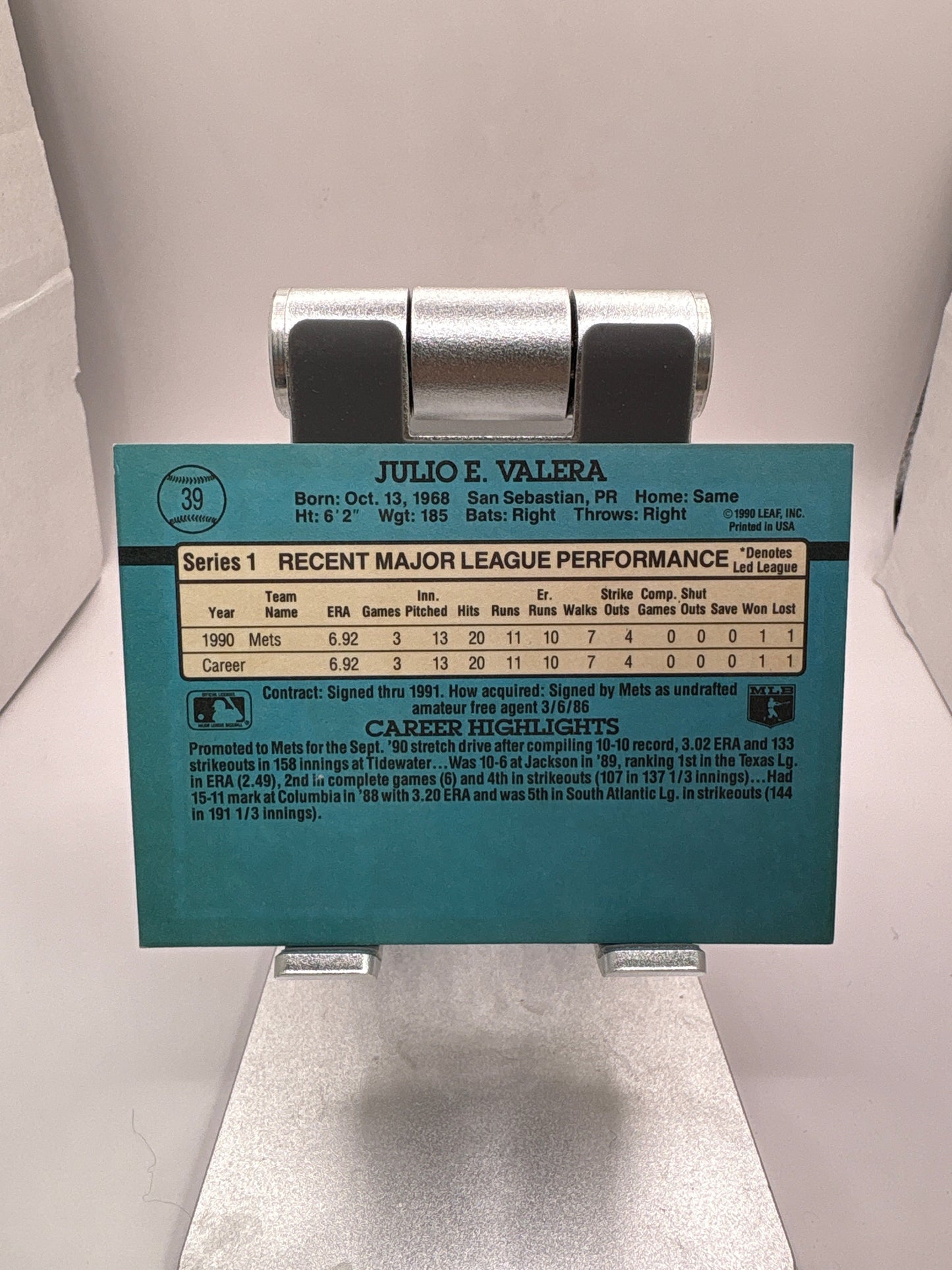 Donruss Julio Valera