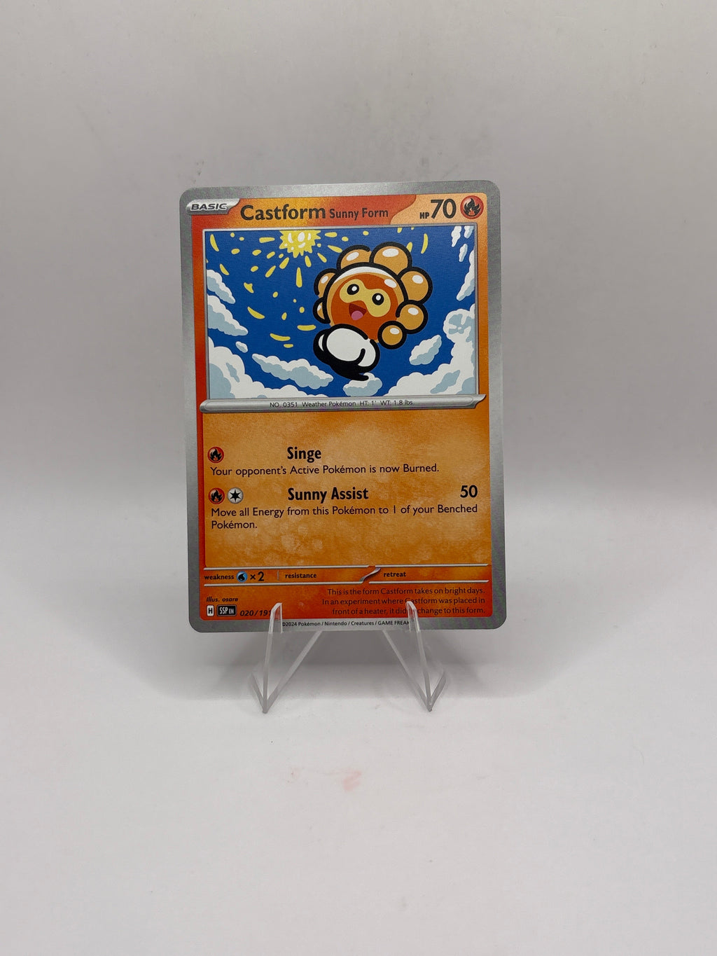 Pokemon Castform Sunny Form
