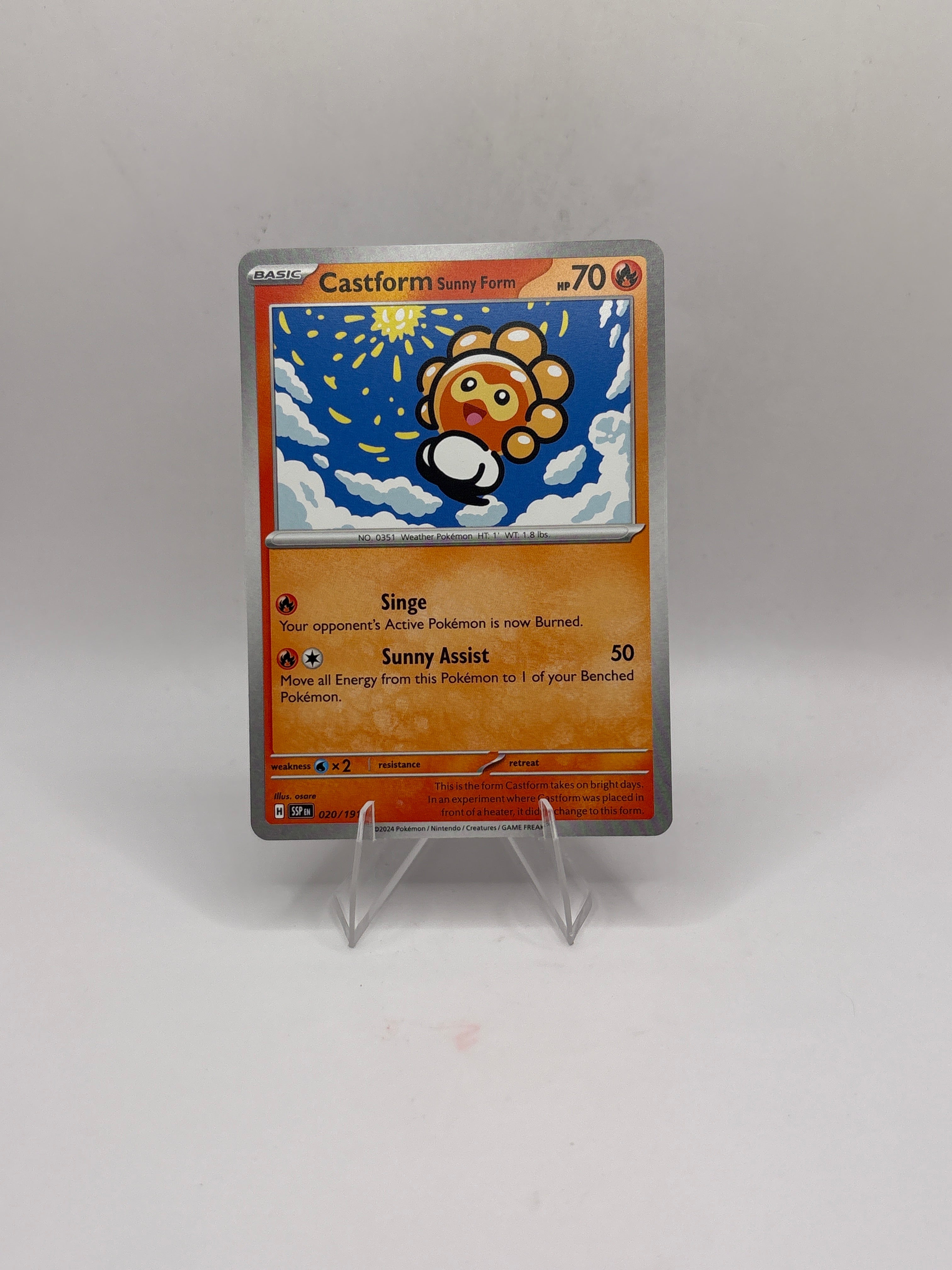 Pokemon Castform Sunny Form