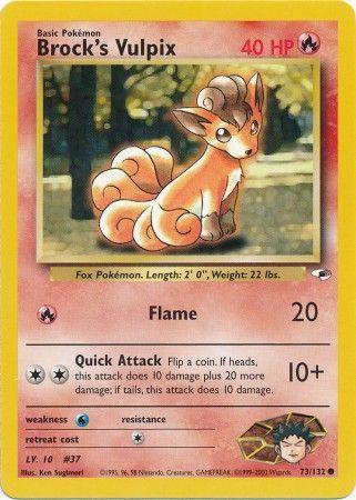 Brock's Vulpix 073/132 - Gym Heroes Unlimited Main image