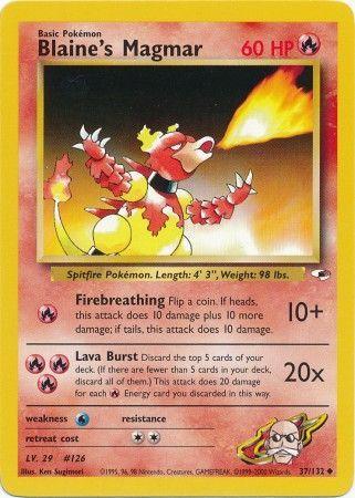 Blaine's Magmar 037/132 - Gym Heroes Unlimited Main image