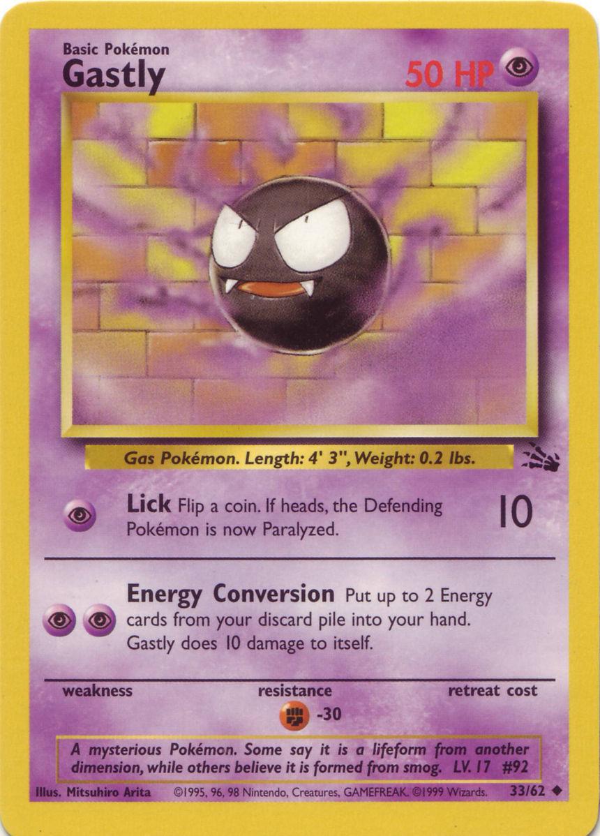 Gastly 033/62 - Fossil Unlimited