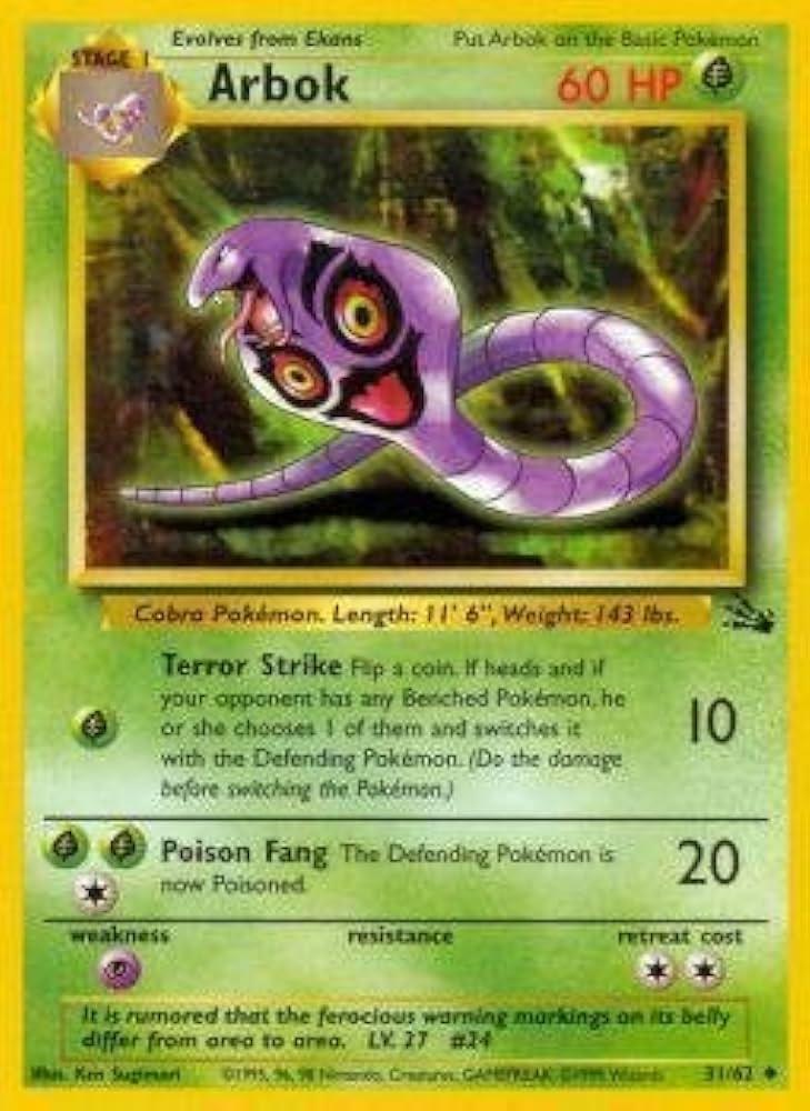 Arbok 031/62 - Fossil Unlimited