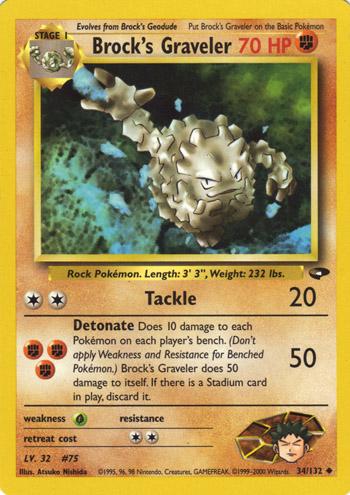 Brock's Graveler 034/132 - Gym Challenge Unlimited Main image