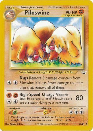 Piloswine 036/64 - Neo Revelation Unlimited