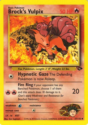 Brock's Vulpix 037/132 - Gym Challenge Unlimited