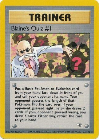 Blaine's Quiz # 097/132 - Gym Heroes Unlimited Main image