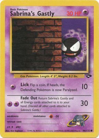 Sabrina's Gastly 096/132 - Gym Challenge Unlimited