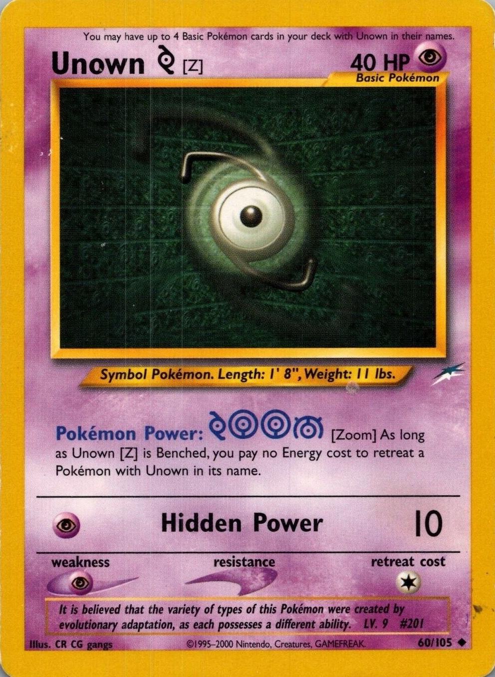 Unown [Z] 060/105 - Neo Destiny Unlimited