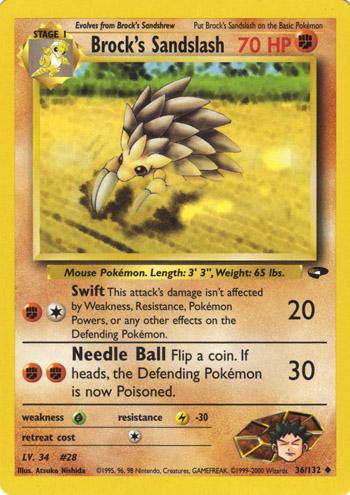 Brock's Sandslash 036/132 - Gym Challenge Unlimited Main image