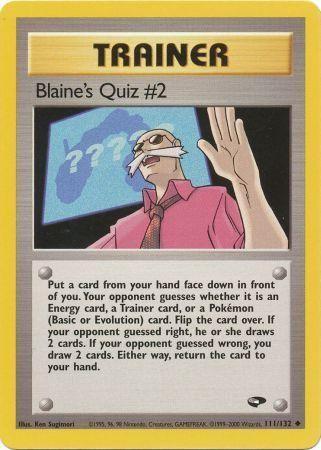 Blaine's Quiz # 111/132 - Gym Challenge Unlimited Main image