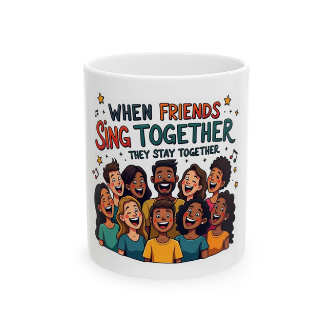 When Friends Sing Together Ceramic Mug - Hover Image