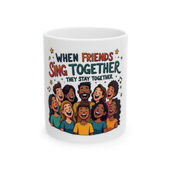 When Friends Sing Together Ceramic Mug -
