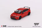 Mini-GT Honda Civic Type R Rallye Red 2023 W/ Advan GT Wheel #546 1:64 MGT00546 - Collectors World Toys