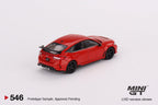 Mini-GT Honda Civic Type R Rallye Red 2023 W/ Advan GT Wheel #546 1:64 MGT00546 - Collectors World Toys