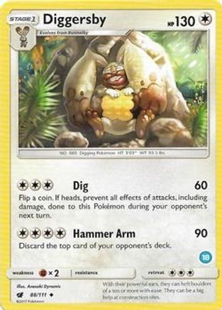 Diggersby () 088 - SM Trainer Kit Alolan Sandslash & Alolan Ninetales