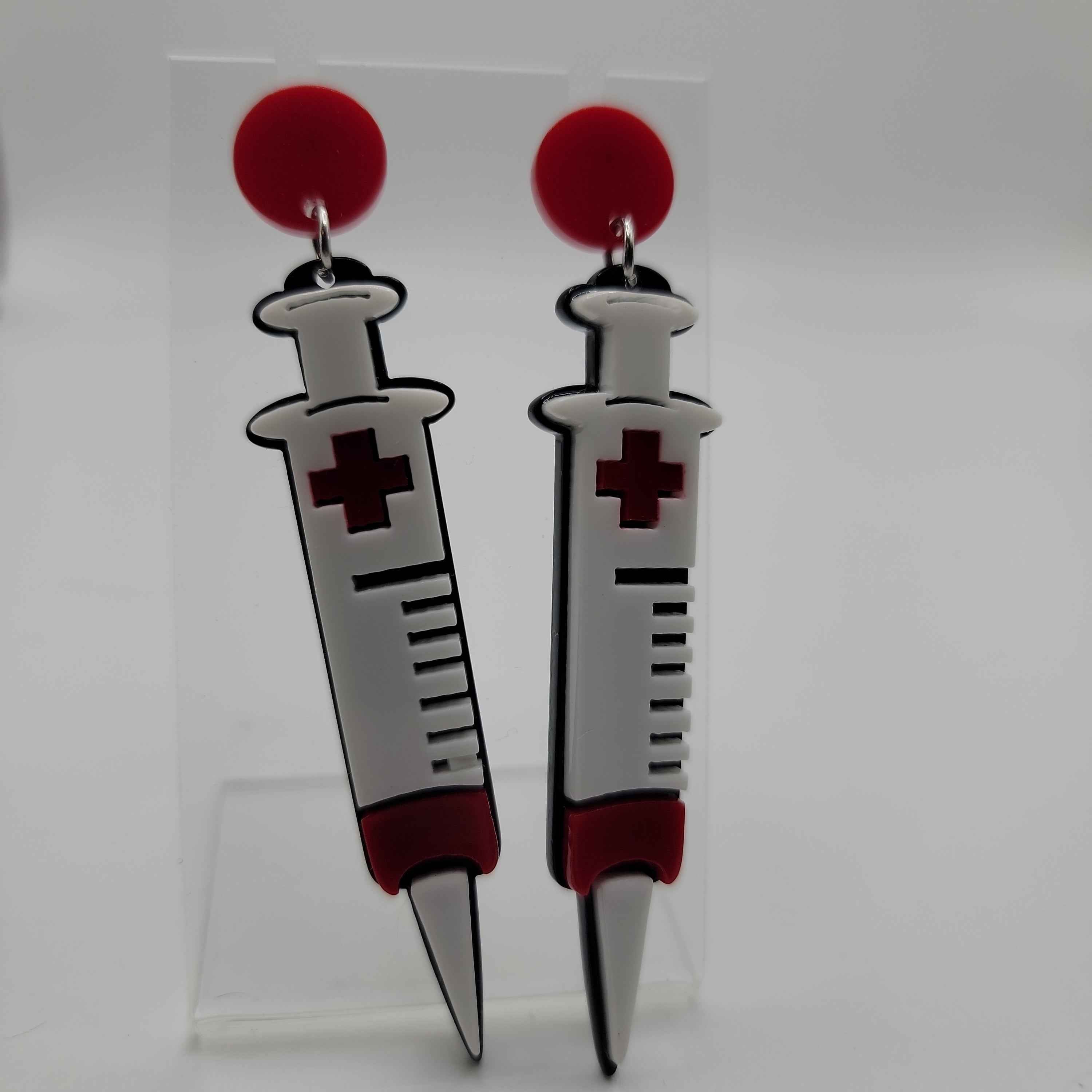 Medical Shot Earrings