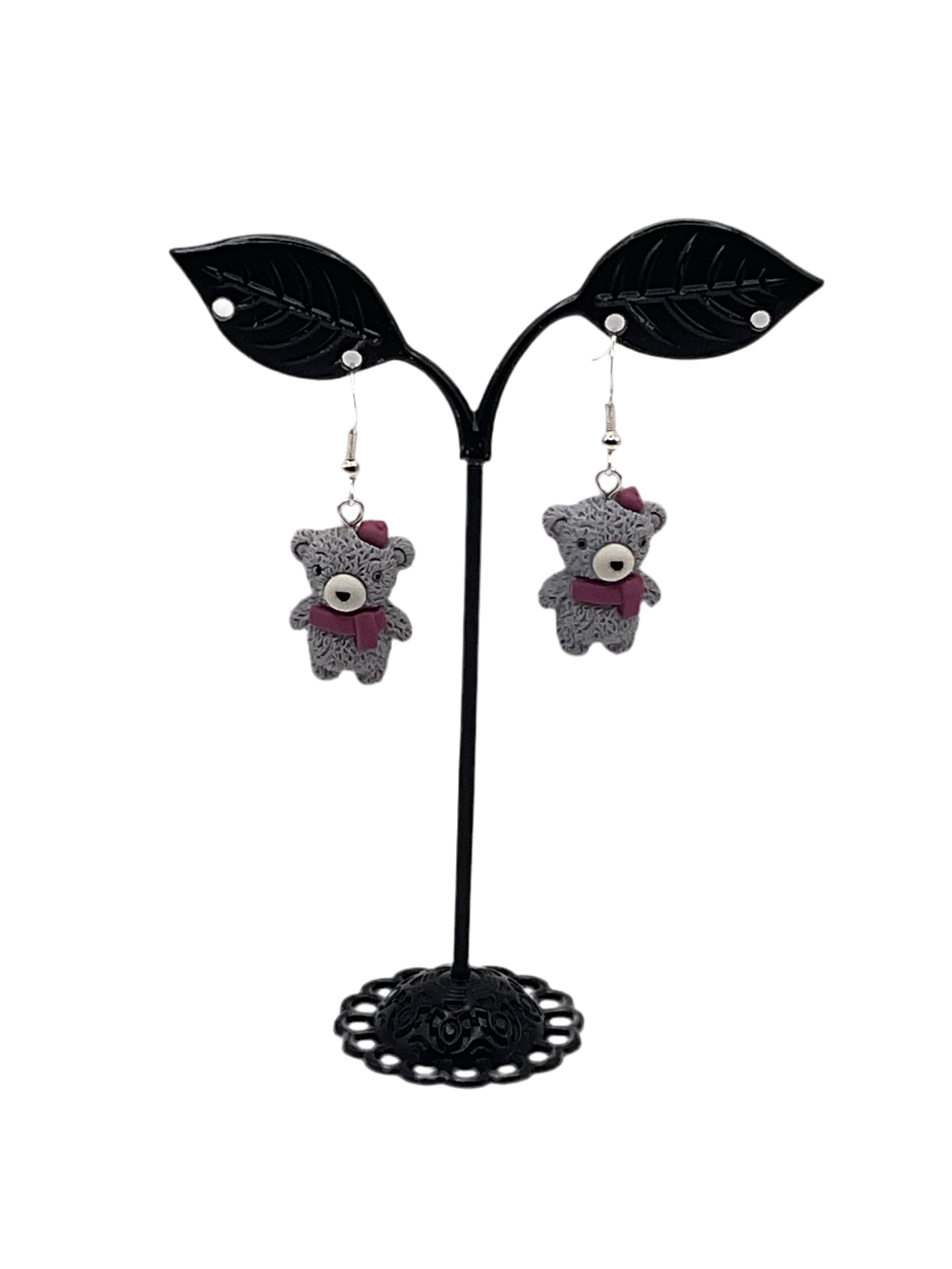 Teddy bear earrings Main image