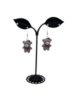 Teddy bear earrings