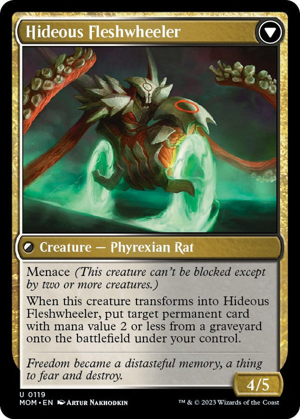 Nezumi Freewheeler // Hideous Fleshwheeler (MOM-119) - March of the Machine