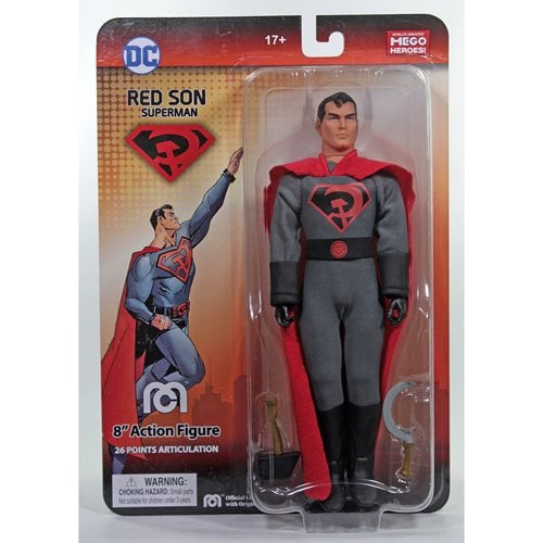 Mego Action Figure 8 Inch - DC - Select Figure(s) Red Son Superman - PREVIEWS Exclusive